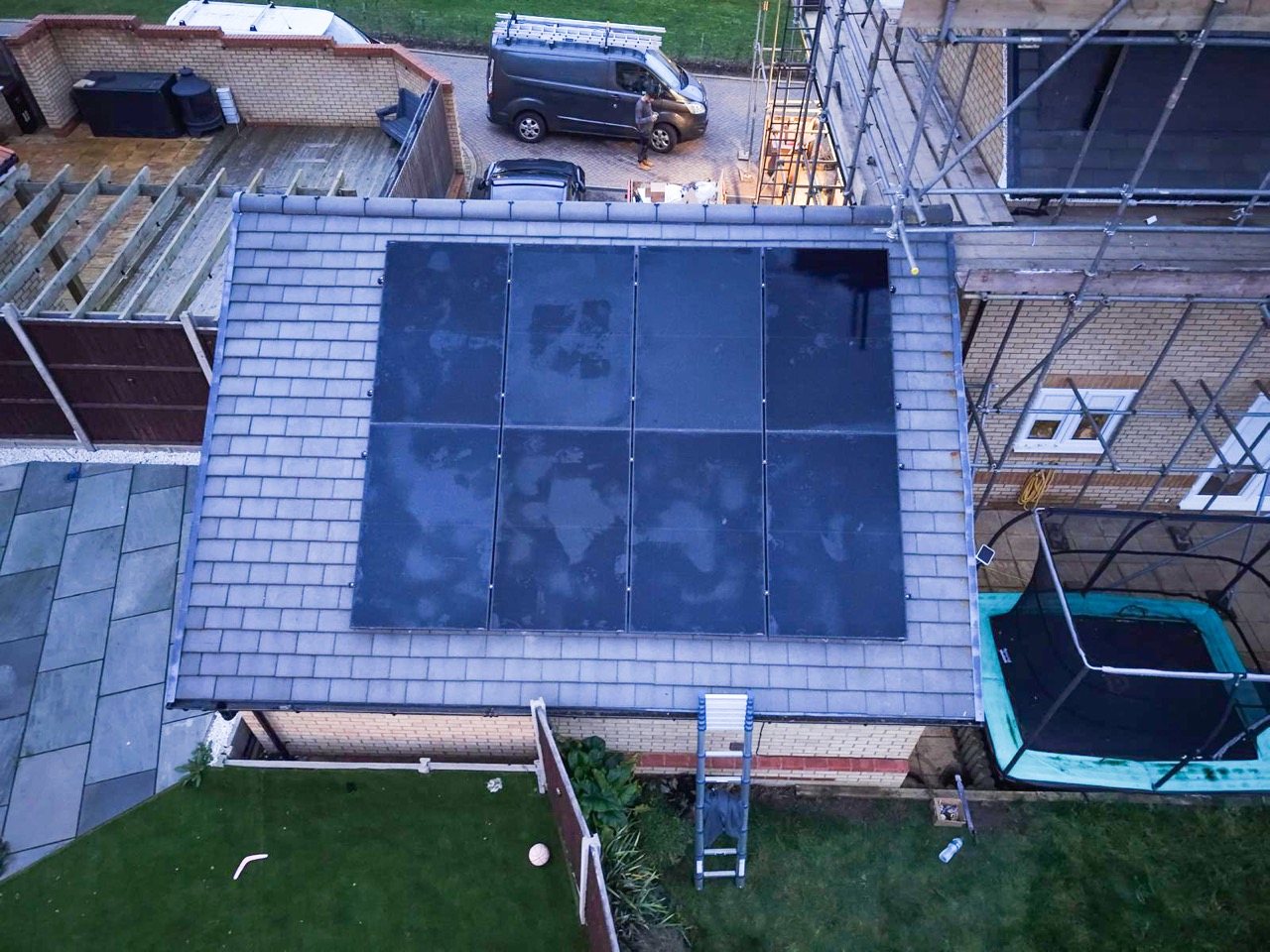 Solar panels on a Kent home